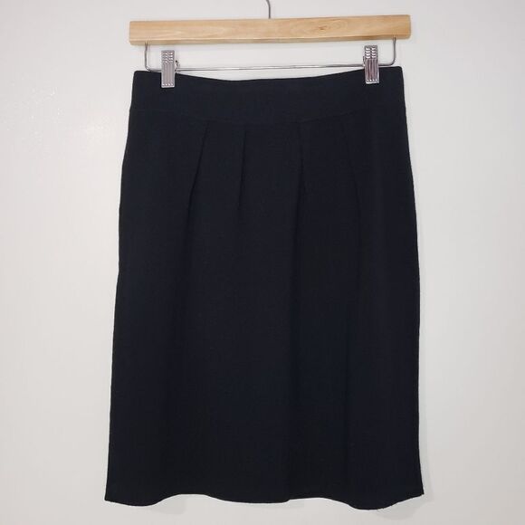 Luisa Cerano Size 8 Medium Black Pleated Mini Skirt - Picture 3 of 8